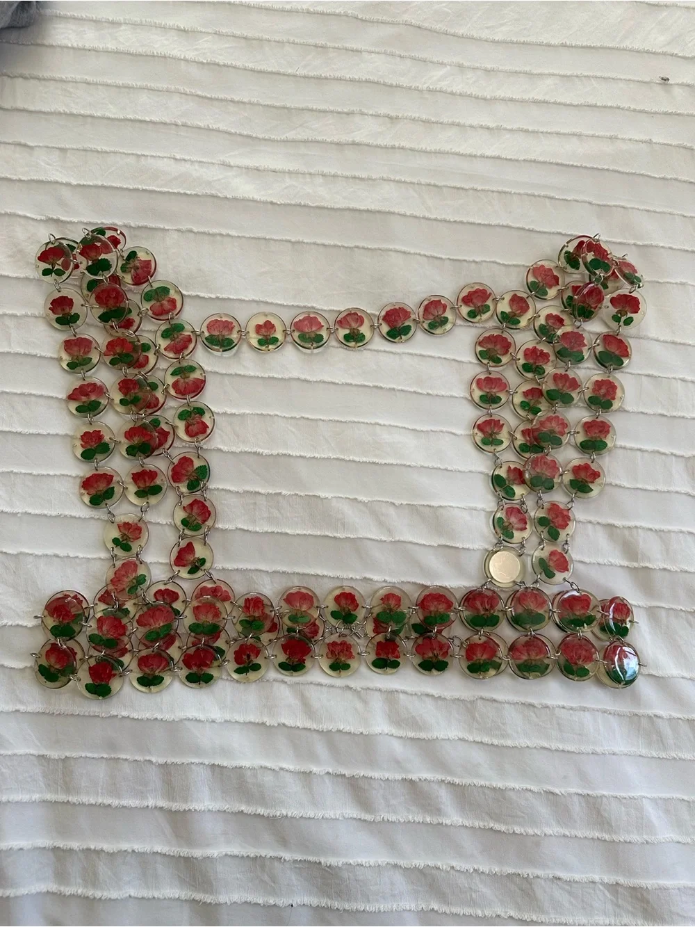 Dauphinette Rose Harness Chainmaille Crop Top S/M - Picture 7 of 11